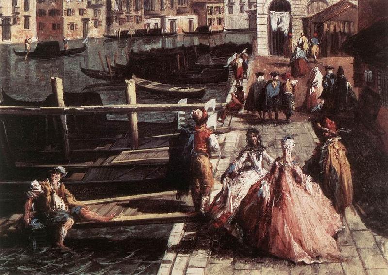 MARIESCHI, Michele The Grand Canal at San Geremia (detail) sg China oil painting art